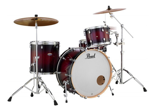 Bateria Acustica Pearl Dmp943xp/c Decade 3 Cuerpos Liq# Color Gloss Deep Red Burst