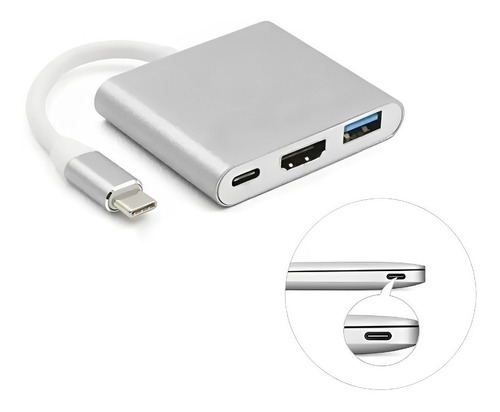 Adaptador Hdmi 4k 3.0 Mhl Dex Para S8 S9 S10 Note 8 9 10 Compatível Com Macbook