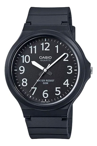 Reloj Casio Analógico Negro Original Mw240 Para Hombre