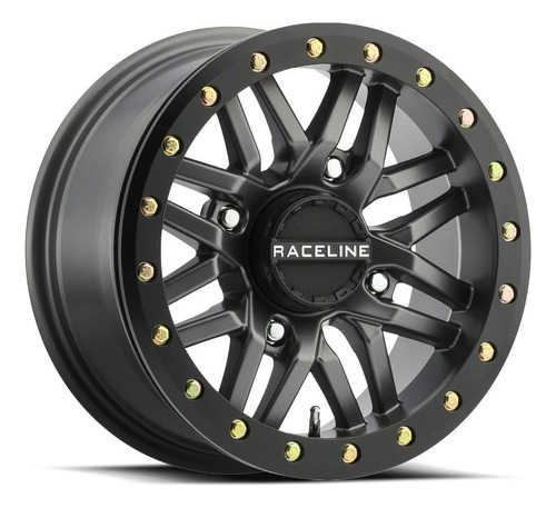 Rines Raceline A91g Ryno Beadlock 15x7 4/156 Polaris Rzr Color Negro