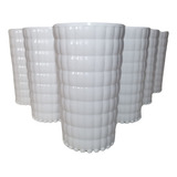 Vasos Acrílico Modernos Set X6 Blanco