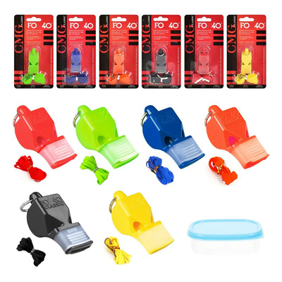 NEOVISTA Set 6 Silbatos Profesionales 120 dB, Sonido Potente, Multicolor (Combinación Fija), para Entrenadores, Árbitros, Fútbol y Uso Exterior, Ideal Para Fútbol, Uso Exterior Y Competencias. | Meses sin interés