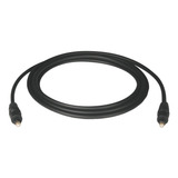 Cable De Audio Fibra Óptica Digital Toslink Negro De 1.8m