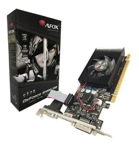 Placa De Video Afox Geforce Gt220 1gb Ddr3 128 Dvi/hdmi/vga