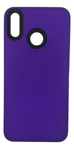 Funda Estuche Rígido Antigolpes Para Huawei Y9 2019 Morado