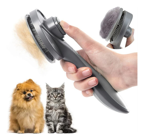 Escova Para Cães E Gatos, Escova Automática Para Cães 2 Em 1