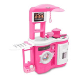 Cocinita Cookn Play Electronic Prinsel Rosa Con Accesorios