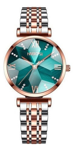 Relógios De Quartzo Nibosi 2529 Diamond Steel Belts
