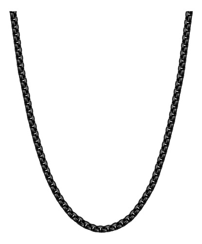 Fiusem Cadena Negra Para Hombres, Collares De Cadena Para Ho