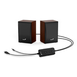 Genius Parlante Bluetooth Sp-hf380bt Usb Wood Madera  Ppct