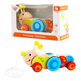 Arrastre Didáctico Gusano Madera Tooky Toy Juego Juguete