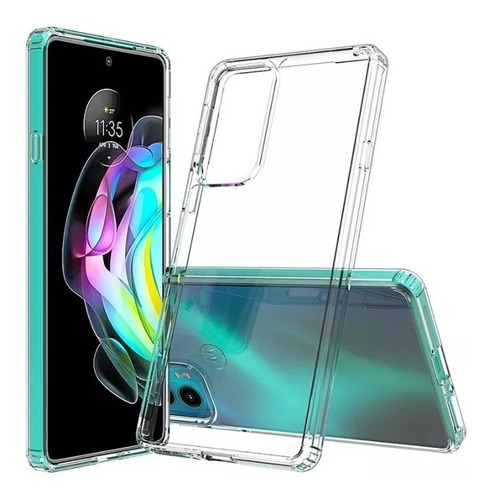 Funda Tpu Transparente Con Bordes Antigolpes Para Motorola