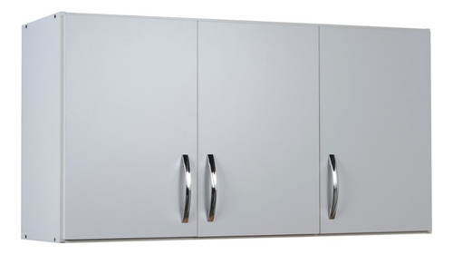 Alacena 3 Puertas 120 Cm Blanca Mueble Organizador Cocina 