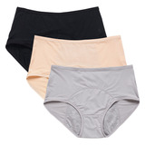 Calzones Menstrual Talla Grande Bragas De Cintura Alta 3pcs