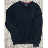 Suéter Sweater Básico Cuello En V Tommy Hilfiger Hombre L