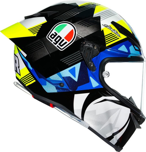 Casco Para Moto Agv Pista Gp Rr Talla M Color Azul