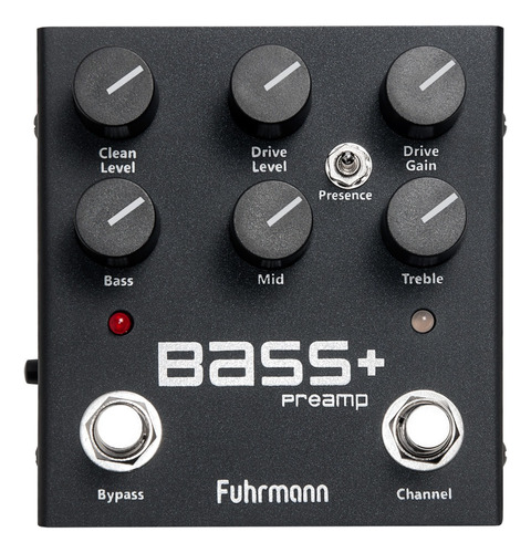 Pedal De Efeito Para Baixo Fuhrmann Bass+ Preamp