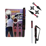 Set De Armas Kakashi Naruto Katana Vincha Y Accs Jeg 0210