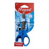 Tijera Escolar Punta De Roma 13cm Maped Celeste