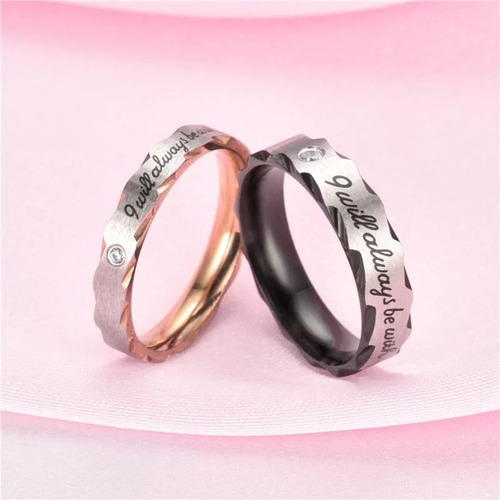 Anillos De Parejas Siempre Estare Contigo Promesa De Amor