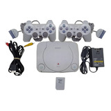 Ps One,play Station 1, 2 Controles , Memory Card , 10 Juegos