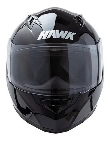 Casco Moto Hawk Integral Zx3 Negro Brillo Rpm ®
