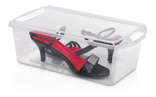 Organizador Zapatos Plastico Caja Con Tapa Multiuso Calzadop