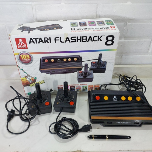 Console Não Funciona,para Restauro Ou Uso Peças Retro Atari Flashback 8 Classic Game