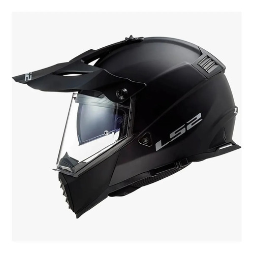 Casco Moto Cross Ls2 436 Pioneer Evo Solid Liso Doble Visor