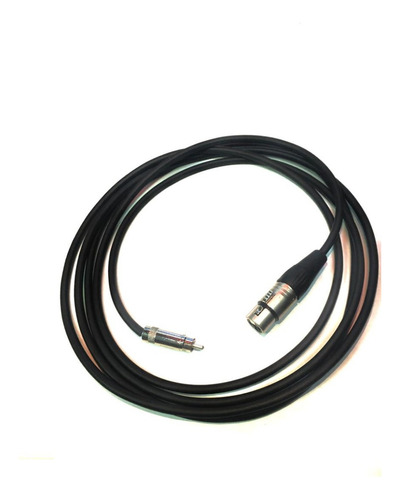 Cable De Audio Rca A Xlr Cannon Hembra  De 1 Metro