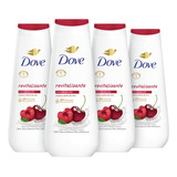 Dove Body Wash Revitalizante Cherry & Chia Milk 4 Count