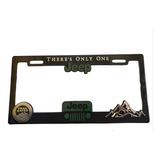 Par 2pz Porta Placa Hule Inyectado Figura Jeep