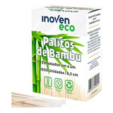 Palito De Dente Bambu Natural Embalados Um A Um Caixinha Eco