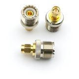 Conector So239 Uhf Para Yaesu Vx Baofeng Uv-3r Sma-macho