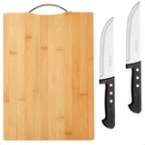 Set Tabla De Picar Y Chuchillas Cocina 