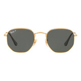 Gafas De Sol Hexagonales Ray-ban Rb3548nl 001/5854, Color Dorado