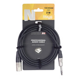 Cable Canon Macho A Plug Stereo 3 Metros Stagg