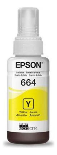 Refil Tinta Original Epson T664 Amarelo L575 / L1300 / L395