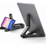 Base Tablet Soporte Para Teléfono Triángulo Negro Plegado