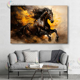 Cuadro Caballos Artistico Canvas Colores Elegante 60x40 C3