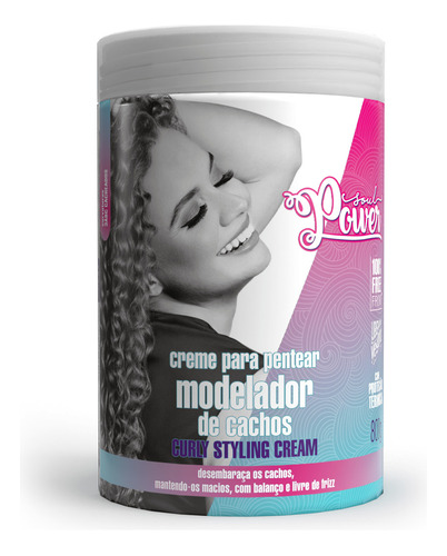  Creme Para Pentear Curly Styling Cream Soul Power 800g