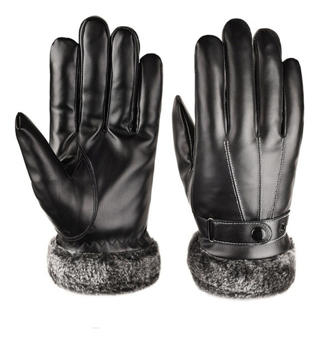 Guantes De Piel R's, Cálidos Para Invierno, Para Moto, Esquí