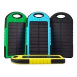 Cargador Solar 7000 Mah Power Bank Linterna Y Dos Puertos 