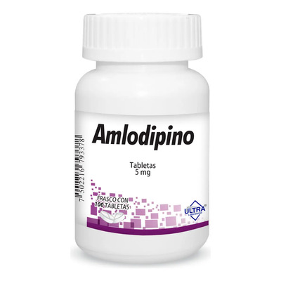Amlodipino Tabletas 5 Mg, 100 Tabletas | MercadoLibre