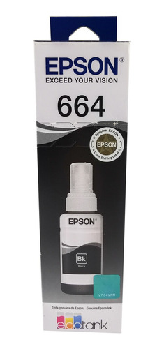 Tinta Original Epson T664 L310 L355 L380 L395 L396 L495 L575