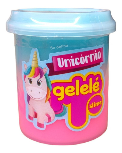 Slime Gelelé Unicórnio 152g Massinha Para Modelar Colorido 