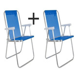 Kit 2 Un Cadeira De Praia Reforçada Qualidade Mor