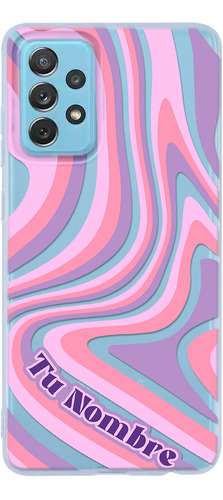 Funda Para Galaxy Para Mujer Curvas Lila Con Tu Nombre