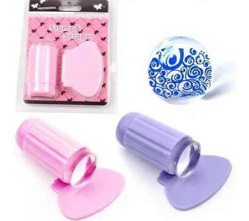 Pack 10 Sello Stamping Silicona Para Diseño De Uñas Manicure