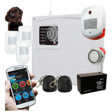 Kit Alarma Casa Gsm-3 Sensor Pet-controles-sirenas-batería 